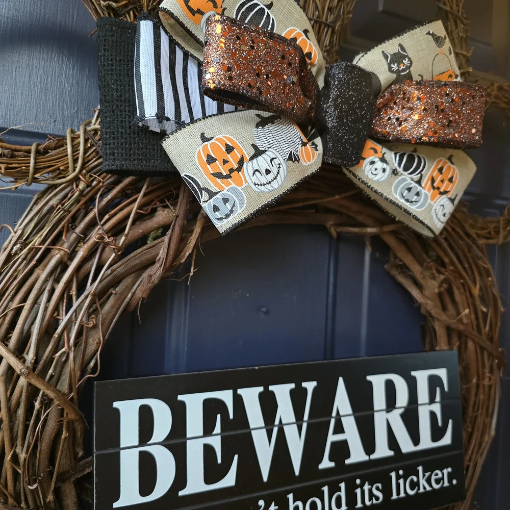 Halloween Paw Wreath
